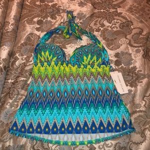 Women's Multi-Colored Swim Top